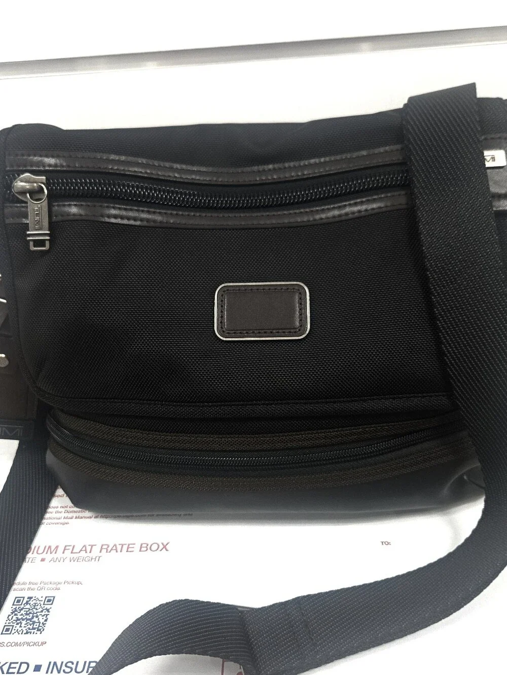 TUMI CROSSBODY BAG, BLACK TUMI BAG